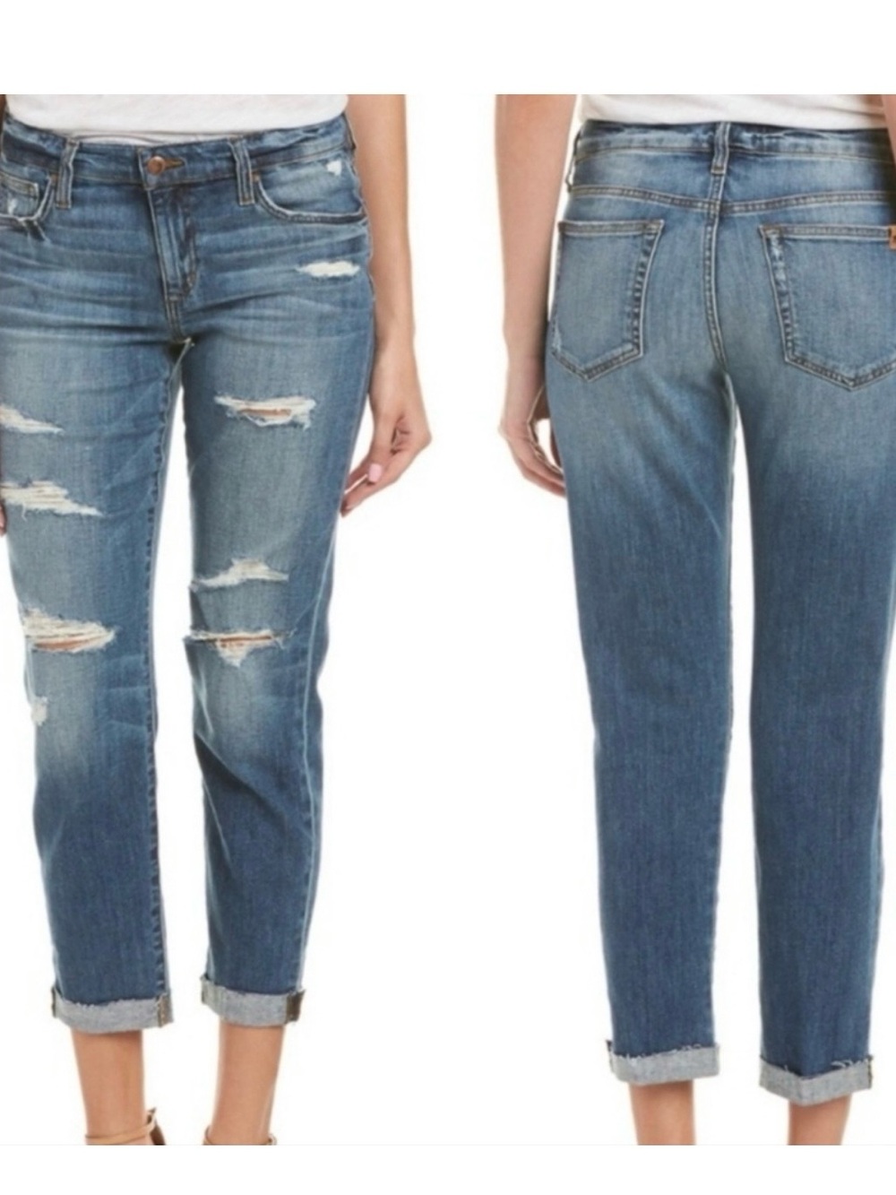 Joes mid rise crop Women’s Distressed Blue Jeans - Brand: